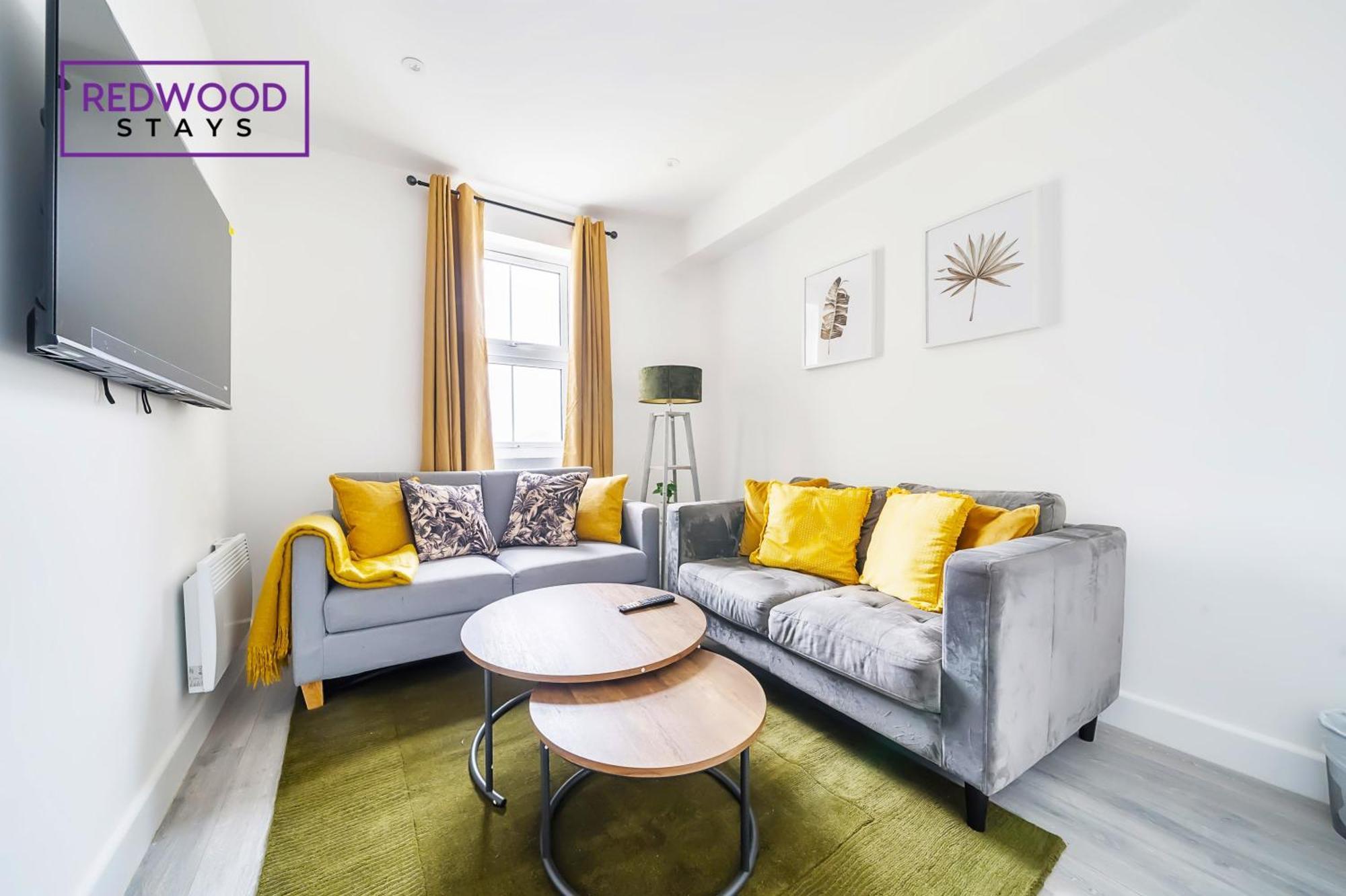 Brand New, 2 Bed 1 Bath, Modern Town Center Apartment, Free Wifi & Netflix By Redwood Stays Aldershot Zewnętrze zdjęcie