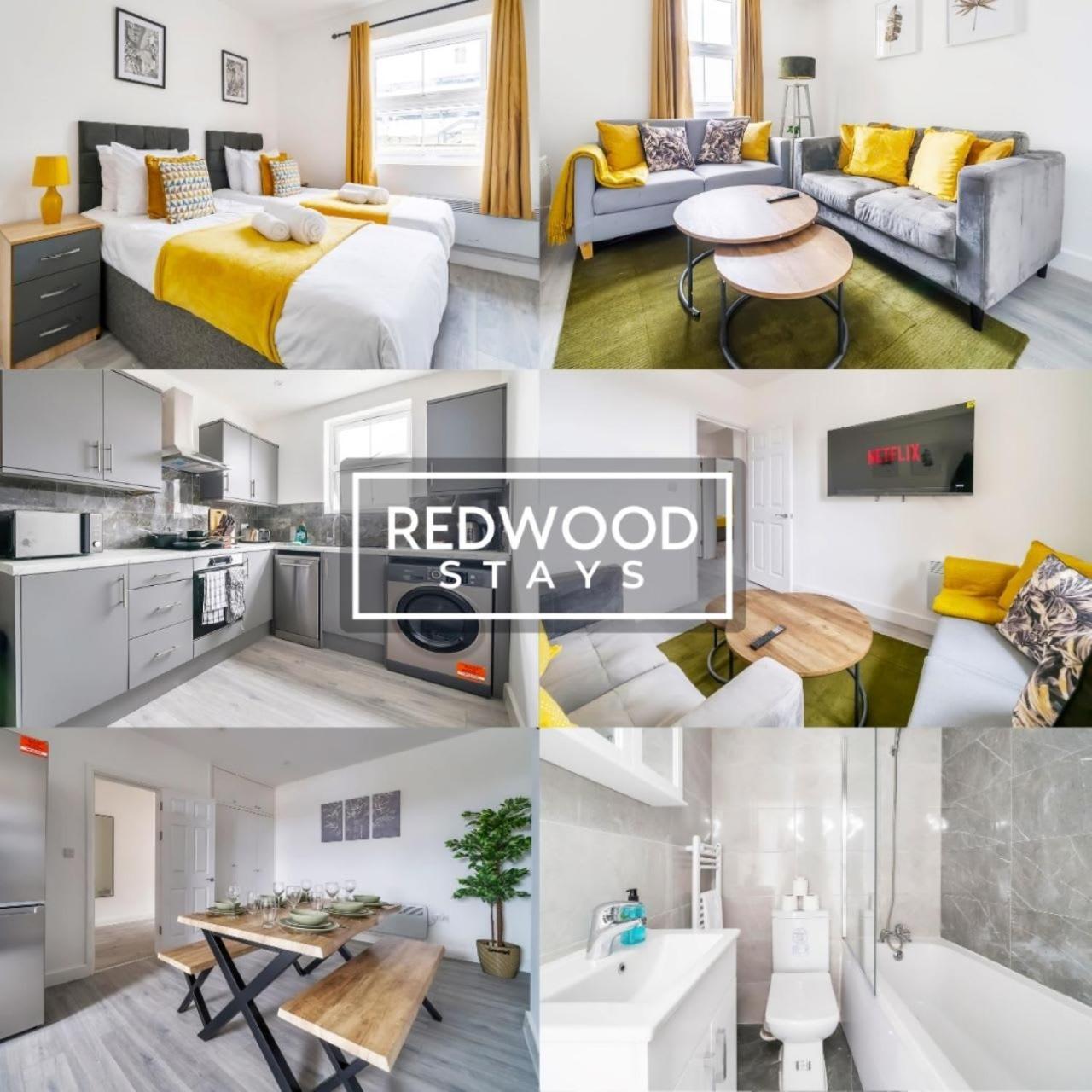 Brand New, 2 Bed 1 Bath, Modern Town Center Apartment, Free Wifi & Netflix By Redwood Stays Aldershot Zewnętrze zdjęcie