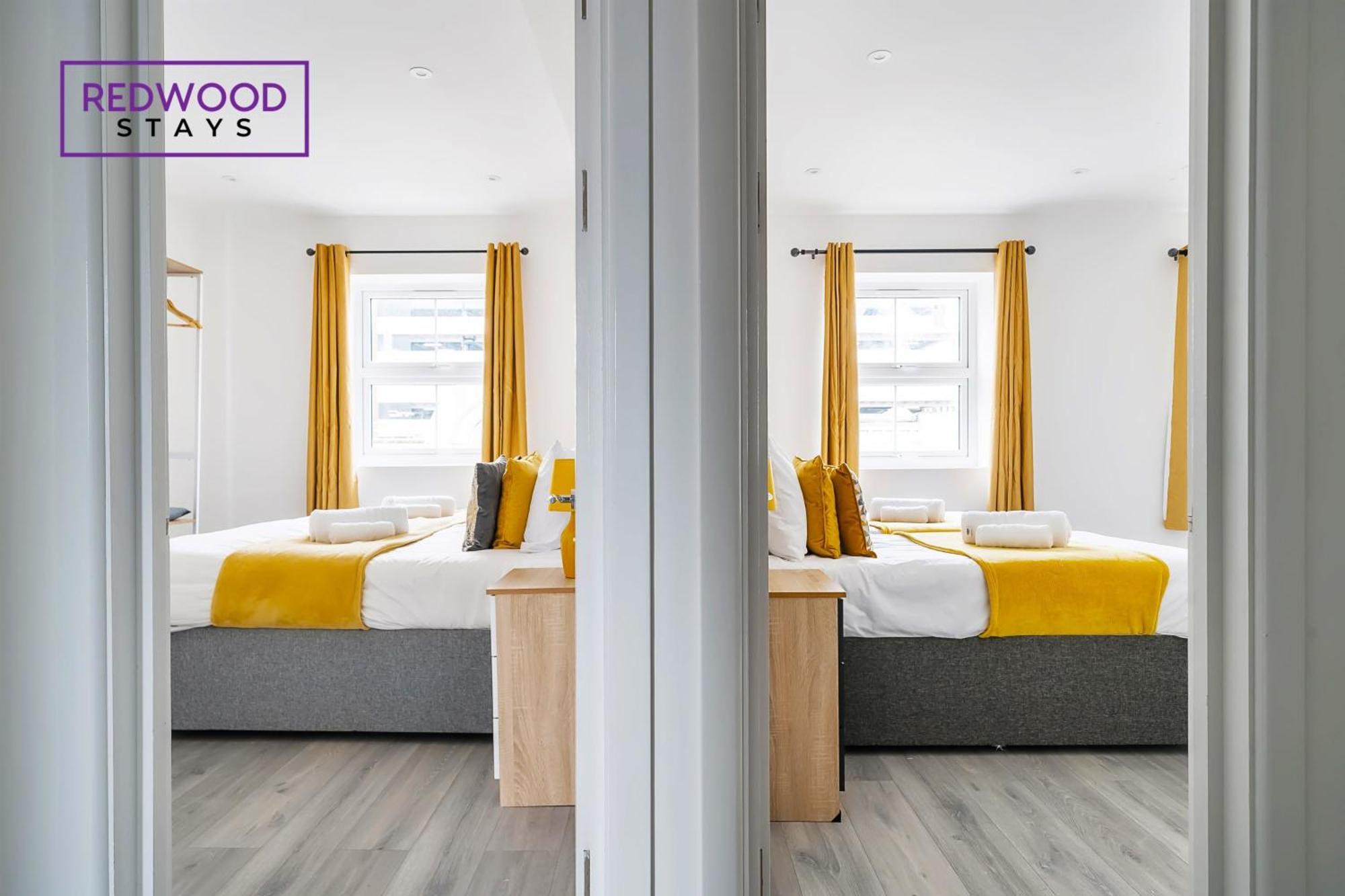 Brand New, 2 Bed 1 Bath, Modern Town Center Apartment, Free Wifi & Netflix By Redwood Stays Aldershot Zewnętrze zdjęcie