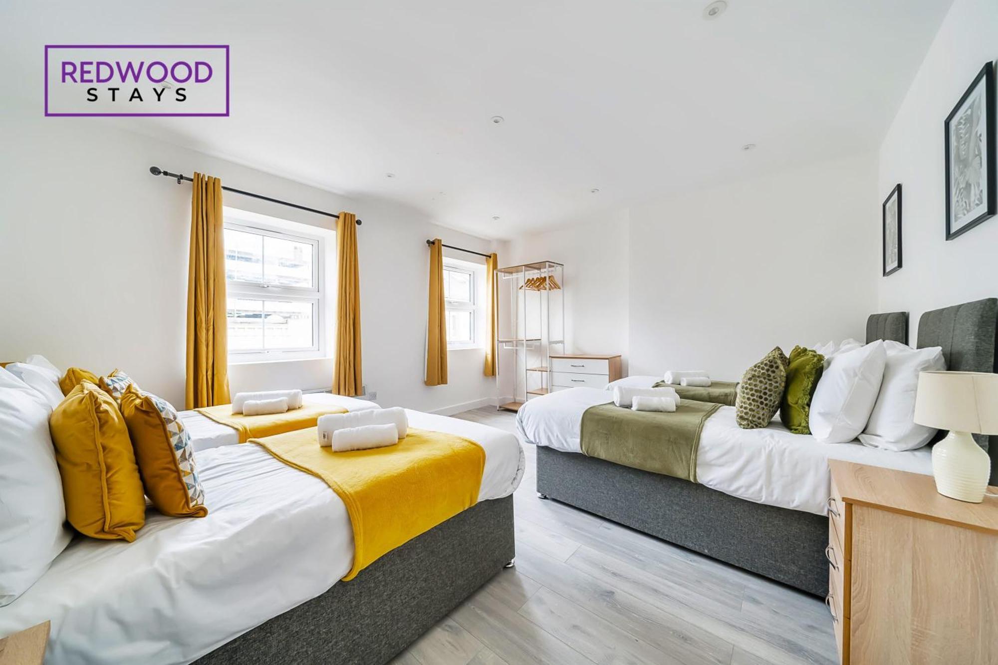 Brand New, 2 Bed 1 Bath, Modern Town Center Apartment, Free Wifi & Netflix By Redwood Stays Aldershot Zewnętrze zdjęcie